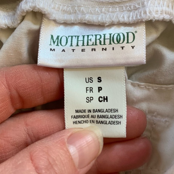 White Motherhood Maternity full panel shorts - Picture 6 of 7